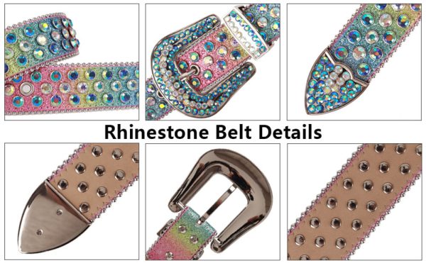 Luxury Designer Crystal Studded Bling Rhinestone Belt for Dresses (4)